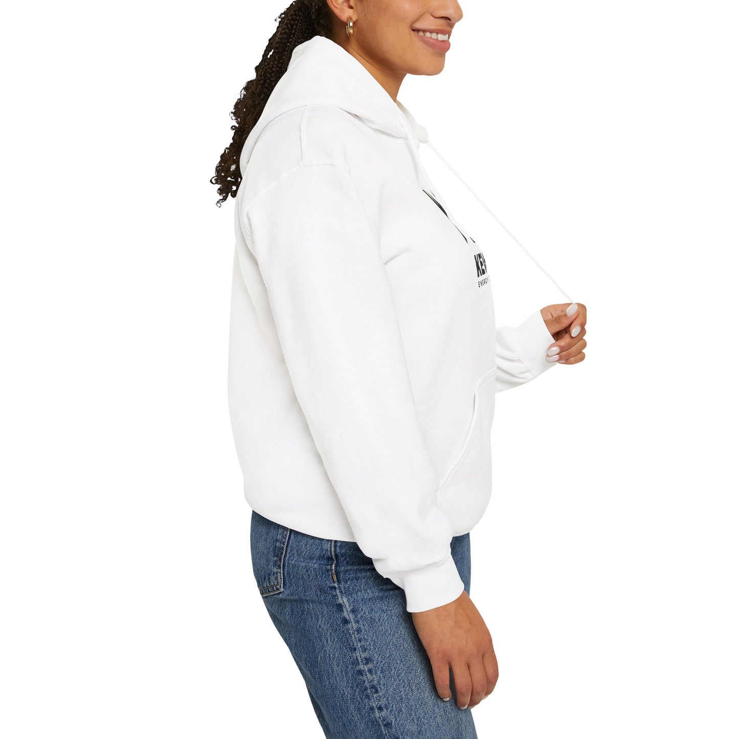 White Kewe Energy Hoodie Apparel
