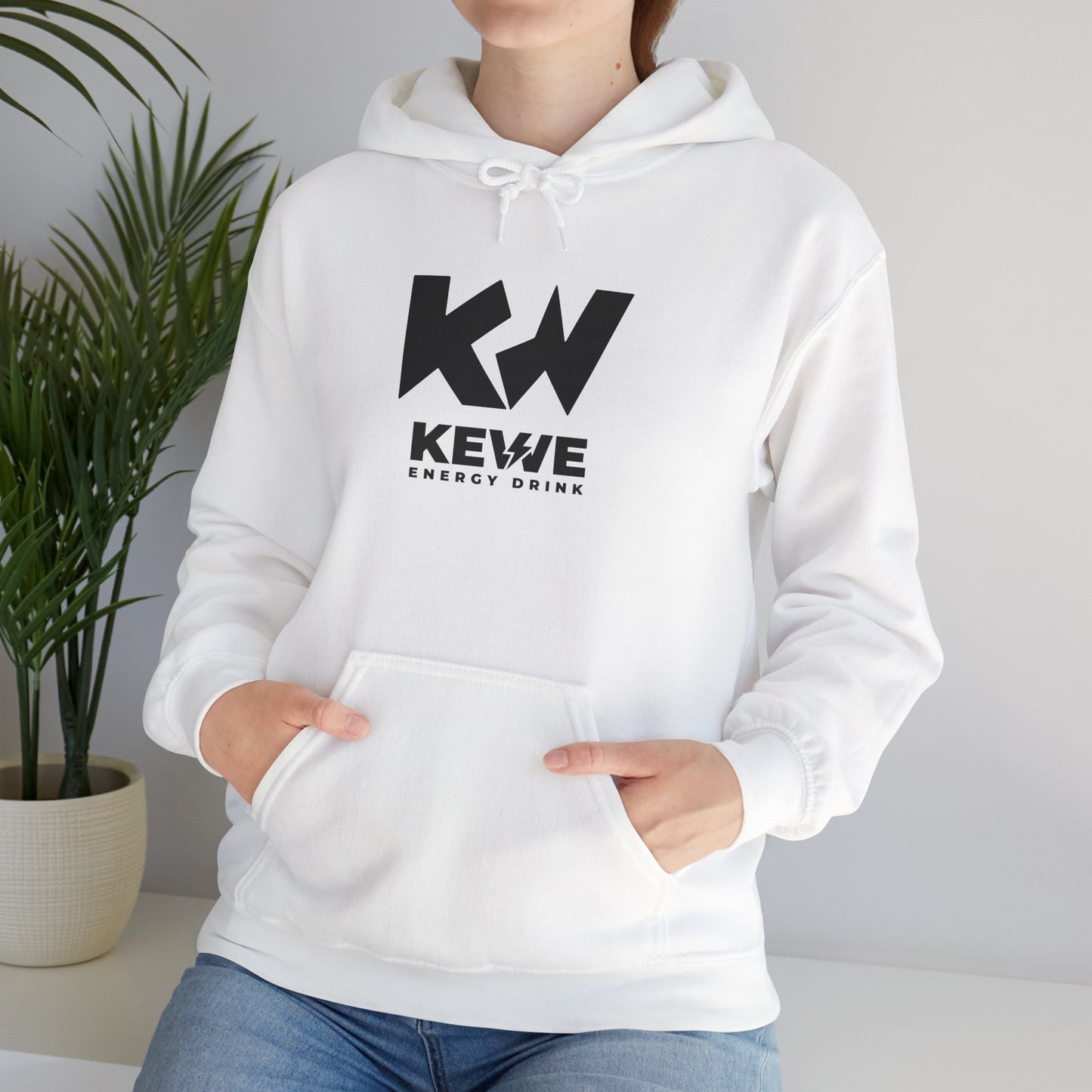 White Kewe Energy Hoodie Apparel