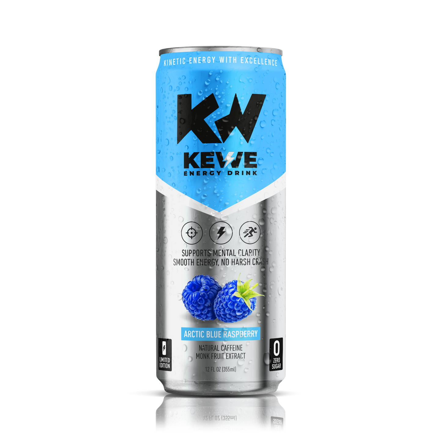 KEWE Energy Drink – Arctic Blue Raspberry (Limited Edition Presale).